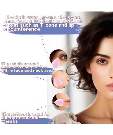 Danbao DANBAO Makeup sponge set mixed multi-color use beauty eggs for wet and dry face make-up puff flawless four pink outfits (10 x 10 x 6 (4PCS)) - Buy Online on GoSupps.com