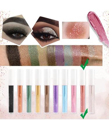 Sparkling Liquid Glitter Eyeshadow - Metallic Face & Eye Makeup in Rose Brown | Waterproof & Non-Greasy Formula - Buy Online on GoSupps.com