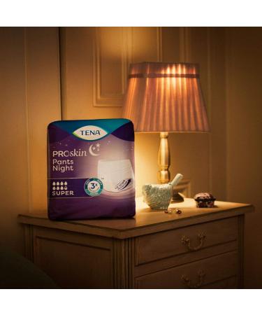 Buy Tena Pants Night Super Medium - Pack of 10 | Best Adult Incontinence Underwear for Overnight Protection - International Shipping Available - Buy Online on GoSupps.com