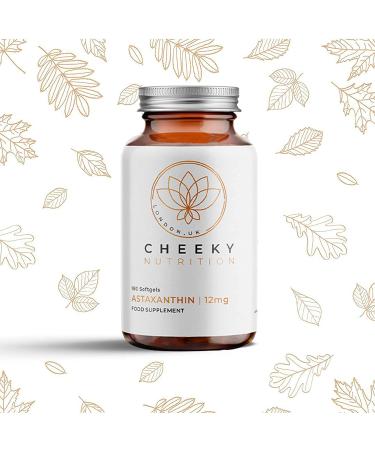 Cheeky Nutrition Astaxanthin 12mg 180 Softgels - Powerful Antioxidant for Immune, Skin, Cardio, Brain & Eye Health - Buy Online on GoSupps.com