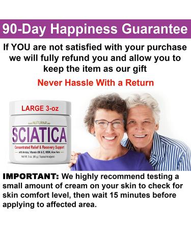 Sciatica Nerve Cream - Maximum Strength Relief for Feet, Hands, Legs, Back - Arnica, MSM, Menthol - Soothing Comfort - 3 oz - Buy Online on GoSupps.com