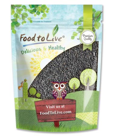 Black Sesame Seeds, 12 Ounces  Whole Raw Unhulled Kala Til Seeds, Unroasted, Kosher, Vegan, Bulk. Good Source of Fiber, Calcium, and Iron. Perfect for Sesame and Tahini Paste, for Sprinkling Baked Goods, Noodles, and Sala - Buy Online on GoSupps.com