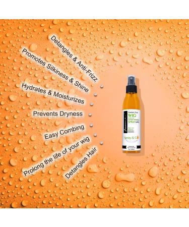 Human Hair Wig Leave in Conditioner Spray - pH5, Prevents Dryness, Promotes Silkiness & Shine - 7 fl oz - Buy Online on GoSupps.com