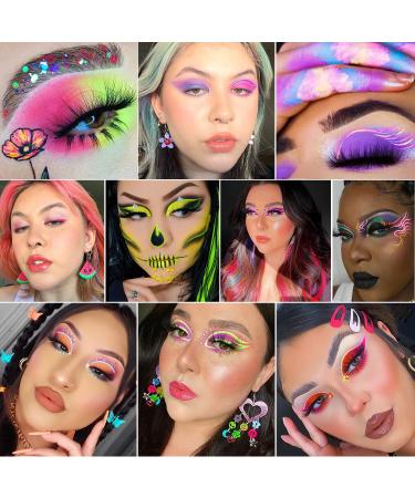 Water Activated Neon Glitter Eyeliner & UV Face Paint | Hydra Eyeliners with Cute Kiwi Design - Buy Online on GoSupps.com