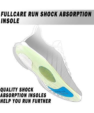 Unisex Running Insoles for Men & Women | Comfort Energy Arch Support & Shock Absorption | Plus Size Black/Green Inserts - Buy Online on GoSupps.com