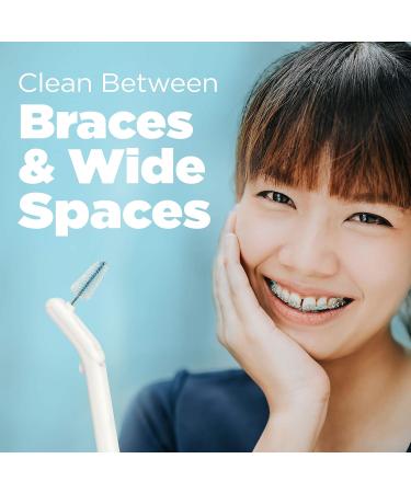 GUM Proxabrush Go-Betweens Refills - Wide Interdental Brushes - 16ct Soft Bristle Dental Picks - Compatible with Permanent Handle - International Shipping Available - Buy Online on GoSupps.com