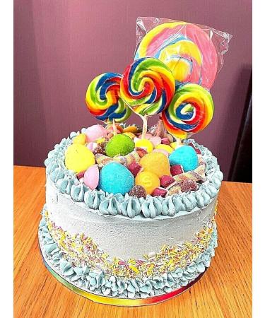 Lollipops 25 x 30g Rainbow Swirly Round Lollies. Kids Party Bags Sweets. Halal Vegan. Cake Toppers & Party Favours. Great Value. Assorted Colours. - Buy Online on GoSupps.com