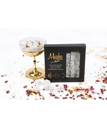 Mughe Gourmet Double Roasted Pistachio Turkish Delight Gift Box - 310g-30pc - Authentic Delights - Pistachios Sweets Assortment - Vegan Halal Confectionery Candy - Perfect for Fathers Day Birthday - Buy Online on GoSupps.com