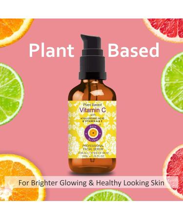 d ve herbes Plant Based Vitamin C Face Serum with Hyaluronic Acid & Vitamin A & E for Personal Care 30ml (1 oz) with Free Pure Vitamin E Oil 10ml (0.33 oz) - Buy Online on GoSupps.com