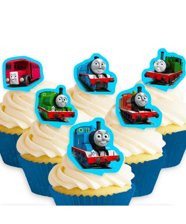12 x Pre-cut and Edible Thomas and Friends Cake Toppers (Cake Toppers Printed Wafers Wafer Toppers)