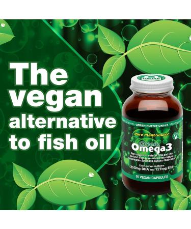 Green Nutritionals Vegan Omega3 50ml Oil - Vegan Vegetarian Kid Pet Friendly - Buy Online on GoSupps.com