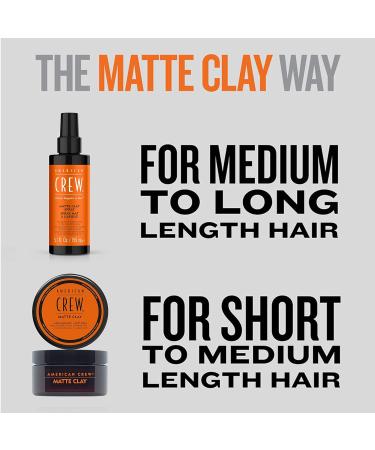 American Crew Matte Clay Spray 5.1 Fl Oz (Pack of 2) 5.10 Ounce (Pack of 2) - Buy Online on GoSupps.com