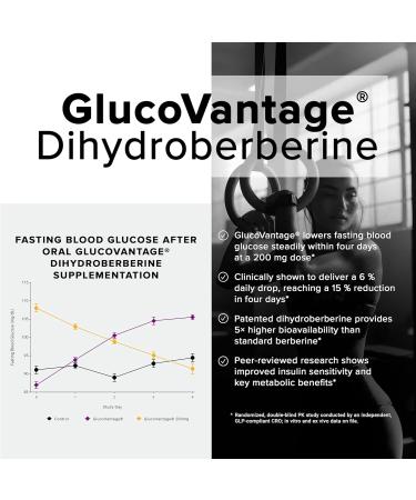 GLP-CORE - GLP-1 Supplement for Women and Men GLP1 Support with GlucoVantage 200 mg Dihydroberberine 10 B TFU Heat-Stable Akkermansia 1 g Inulin 30 Servings 120 Count (Pack of 1) - Buy Online on GoSupps.com