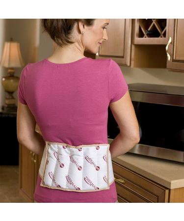 Thermalon Microwave Activated Moist Heat Therapy Wrap for Back, Hip, Shoulders - 7x12 with Ties - Buy Online on GoSupps.com