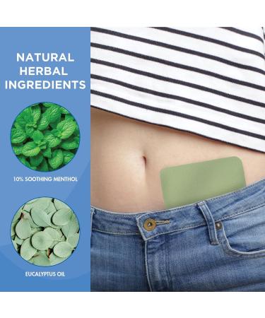 HealthWise Menstrual Pain Relief Bundle | Twenty 10% Menthol + Eucalyptus Period Patches | Generous XL Size Patch | Natural Therapeutic Care at Home - Buy Online on GoSupps.com