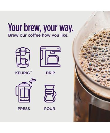 VitaCup Focus Ground Mushroom Coffee 10 Oz - Boost Focus & Immunity with Lions Mane, Chaga, B Vitamins, D3 - Medium Dark Roast 100% Arabica Specialty Coffee Grounds - Memory & Clarity Blend - Buy Online on GoSupps.com