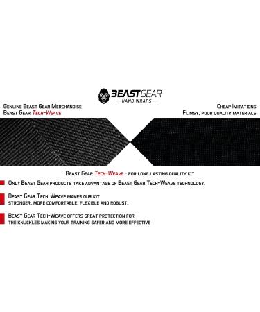 Beast Gear Boxing Wraps - Hand Gloves for Kickboxing & Martial Arts | Ultimate Protection & Support - Buy Online on GoSupps.com
