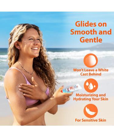 Safe Sea SPF 50+ Sunscreen - Jellyfish & Sea Lice Protection | Water Resistant & Reef-Safe | 3 Pack (3.4 oz each - Buy Online on GoSupps.com
