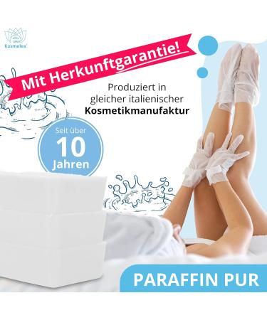 Kosmetex Paraffin Bath for Hands & Feet | Neutral-Heating Therapeutic Wax for Joints | Occupational & Physiotherapy Use | Perfume-Free (6x 500ml) - Buy Online on GoSupps.com
