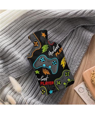 Colorful Plush Hot Water Bottle with Cover - Fun Hand Warmer for Adults & Kids | 26.5x15.3cm - International Shipping Available! - Buy Online on GoSupps.com