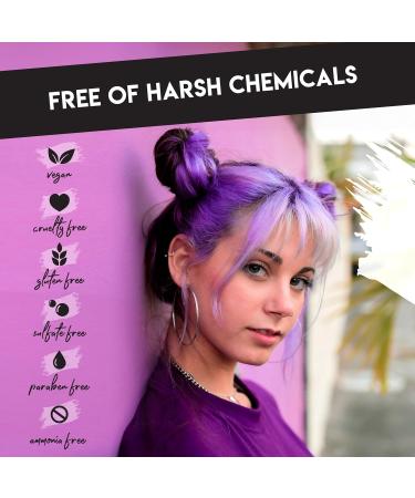 Direct Vibes Semi-Permanent Hair Color - Blush | Vibrant Long-Lasting Ammonia-Free Vegan Sulfate & Paraben-Free 8 fl oz - Buy Online on GoSupps.com