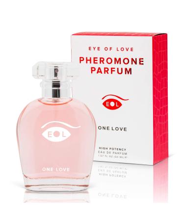 Eye of Love ONE LOVE pheromone perfume. A sexy fragrance to attract men and enhance your confidence with extra strength human pheromones formula - 50 ml Eau de Parfum One Love 1.67 Fl Oz (Pack of 1)