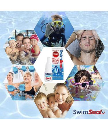 Swimseal Ear Drops - Protect Against Water for Swimming Diving & More - 3 Pack for All Ages - Buy Online on GoSupps.com