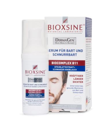 Bioxsine Serum for Beard and Moustache natural beard growth product for a stronger longer and thicker beard 30ml