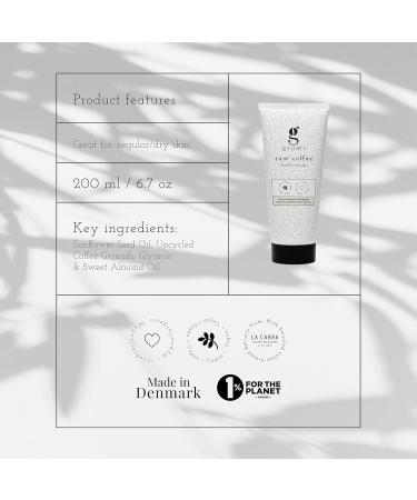 Grums Raw Coffee Body Scrub 200 ml - Natural Exfoliating Scrub for Smooth Skin - International Shipping - Buy Online on GoSupps.com