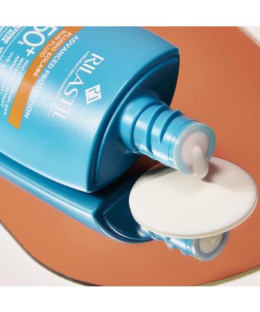 Rilastil Sun System Advanced Protection SPF50 Facial Sunscreen Fluid Eco-Friendly Sun Protection with Pro DNA Complex Water Resistant for Sensitive Skin 50ml Pack - Buy Online on GoSupps.com