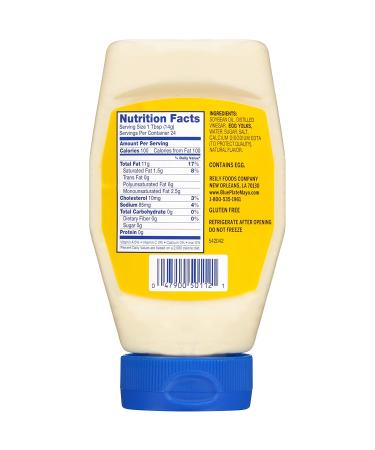 Blue Plate Real Mayonnaise 12oz Squeeze Bottle - 6 Pack | Rich and Creamy Real Mayonnaise - Buy Online on GoSupps.com