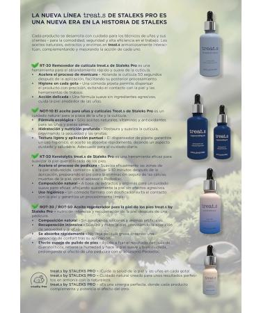  STALEKS PRO Treat.s by STALEKS PRO Pedicure Regenerating Oil - Powerful Moisturizer with Vitamin A and E. Restores Skin Lipid Barrier Eliminates Dryness - Cruelty Free (30ml) - Buy Online on GoSupps.com