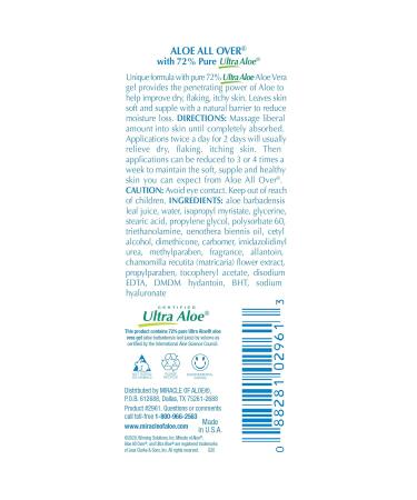 Miracle of Aloe 3-Pack Assortment - Foot & Hand Repair & All Over Aloe Cream - International Shipping - Buy Online on GoSupps.com