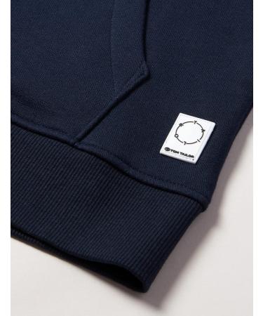 TOM TAILOR Boys' Organic Cotton Sweat Jacket with Print - Sky Captain Blue | Childrenswear Size 152 - Eco-Friendly Fashion - Buy Online on GoSupps.com