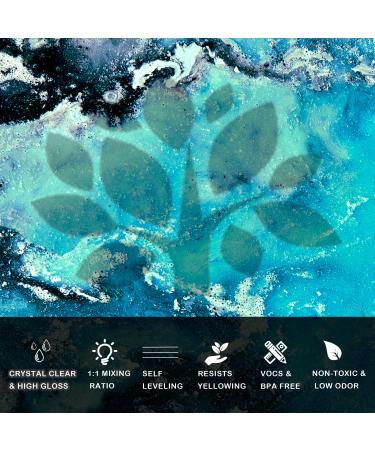 16oz Clear Epoxy Resin Art Kit for Crystal Jewelry - 2 Part Resin with Bonus Accessories - Buy Online on GoSupps.com