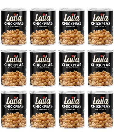Laila Canned Chickpeas 12x400g (pack of 12) - Buy Online on GoSupps.com