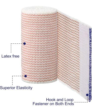 24 Pack Elastic Compression Bandage Wrap Set for Sports and Medical Recovery - Buy Online on GoSupps.com