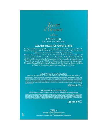 Tesori d'Oriente Ayurvedic Gift Set - CREMEDUSCHE & Body Cream 250ml | Aromatic Body Care for Wellness & Relaxation - Buy Online on GoSupps.com