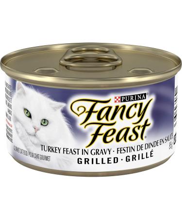 Fancy Feast Gravy Lovers Salmon and Grilled Turkey in Gravy Wet Cat Food Bundle (24 Packs Each) - 4.08 kg Total Cat Food+ Cat Food - Buy Online on GoSupps.com