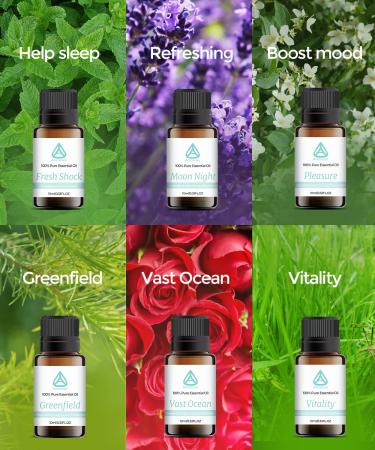 Aromacare 250ml Essential Oil Diffuser & Humidifier Set - Cool Mist Aromatherapy for Home/Office - Waterless Auto-Off & Night Light - White - Buy Online on GoSupps.com