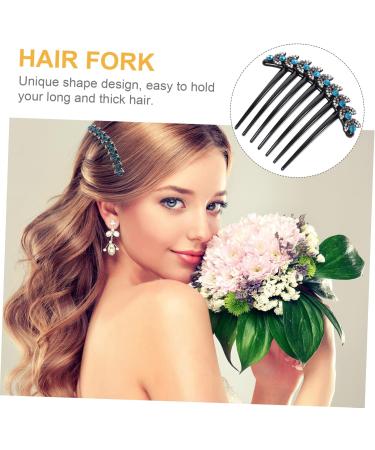 DOITOOL Issue Card Rhinestone Hair Side Combs Black Rhinestone Clip Crystal Hair Clips Black Rhinestone Hair Accessories Hair Accessories for Women Miss Rhinestones The Flowers South Korea - Buy Online on GoSupps.com