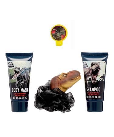 Jurassic World Soap & Scrub Bath Set - Fun T-Rex Scrubby for Kids | International Shipping Available - Buy Online on GoSupps.com