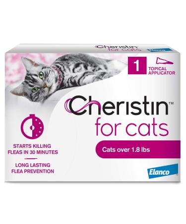 Cheristin for Cats Topical Flea Prevention  Starts Killing Fleas in 30 Minutes, 1 Dose - Buy Online on GoSupps.com