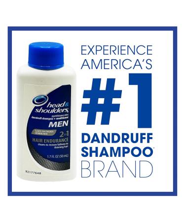 Buy Head & Shoulders 2 in 1 Men's Dandruff Shampoo & Conditioner - Travel Size Hair Endurance for Thinning Hair TSA Approved 12 Count - Shop Internationally - Buy Online on GoSupps.com