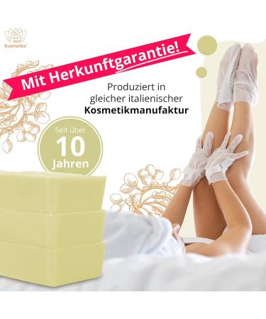 Kosmetex Wellness Paraffin Bath with Shea Butter - Relaxation Pool for Hands & Feet | Paraffin Wax Blocks (10x 500ml) - Ideal for Spa & Home Use - Buy Online on GoSupps.com