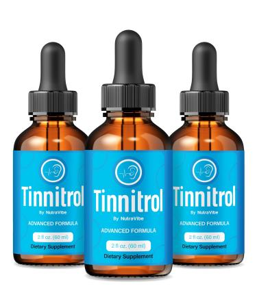 (3 Pack) Tinnitrol Original Hearing Support Drops with a Clean Plant-Based Formula for Ear Wellness Inner Balance & Daily Comfort | Easy-to-Use Liquid Dropper for Auditory Support (90 Servings)