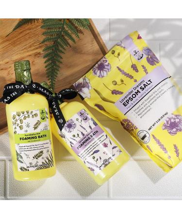 2lb Epsom Salt Bubble Bath for Women - Lavender & Eucalyptus Mint Scented Spa Gift Set - Buy Online on GoSupps.com