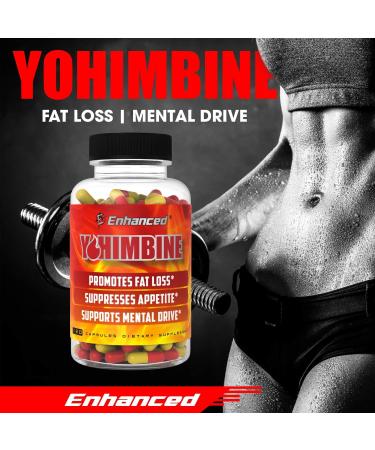 Enhanced Labs Yohimbine Fat Shredding Accelerator - Powerful Fat Cutting Supplement (120 Capsules) - Buy Online on GoSupps.com