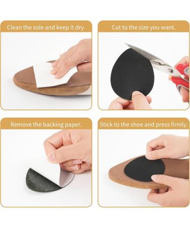 20 Pcs Non-Slip Shoe Pads - Adhesive Sole Protectors Premium Rubber Anti-Slip Grips for Heels (Black) - International Shipping Available - Buy Online on GoSupps.com