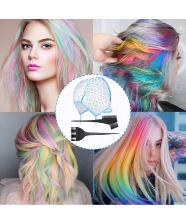 17 Pcs Hair Highlighting Kit with Disposable Frosting Cap and Tools for Salon and Home Hair Dyeing - Buy Online on GoSupps.com
